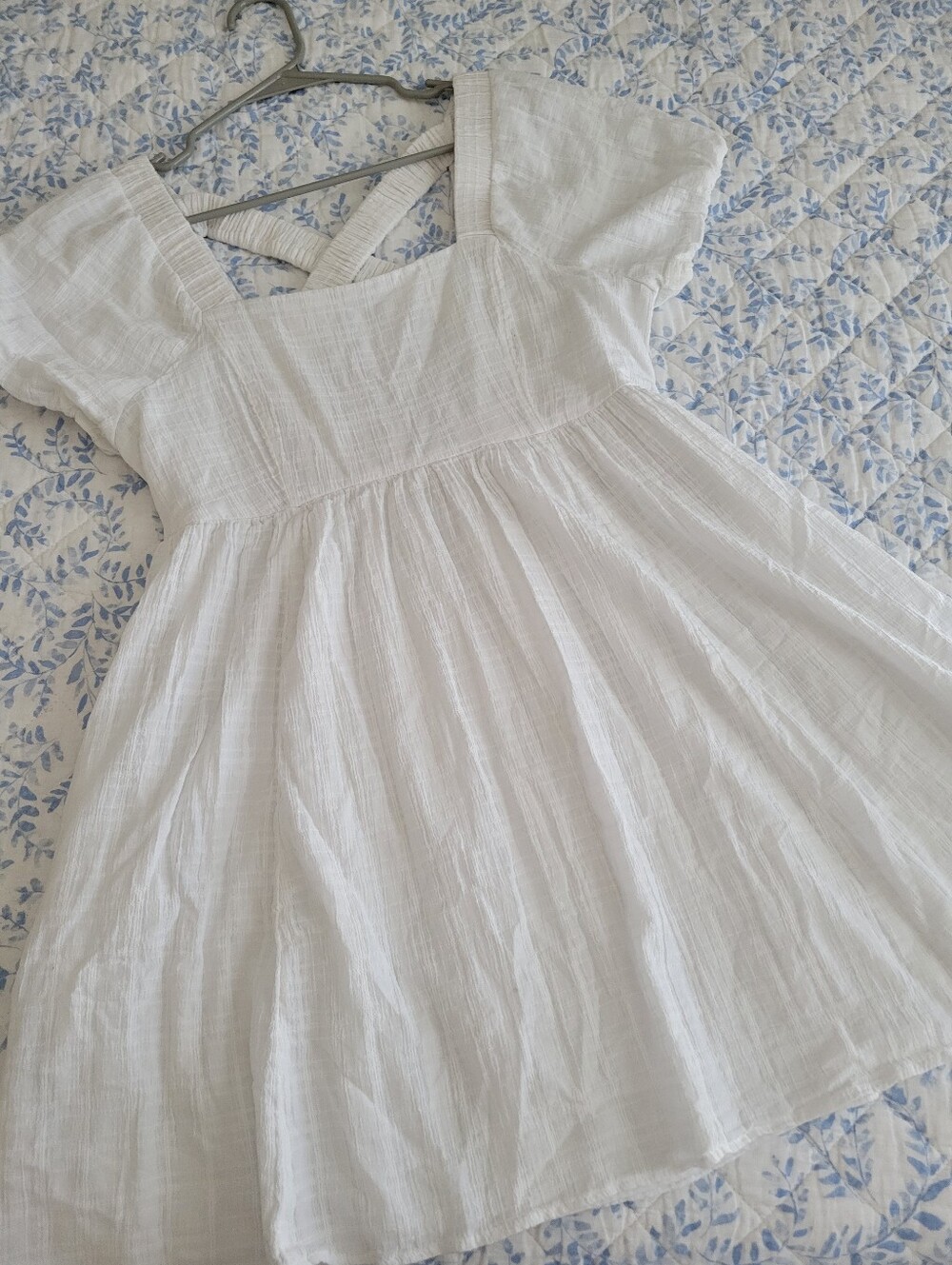 American Eagle white 100% cotton beach/summer dress